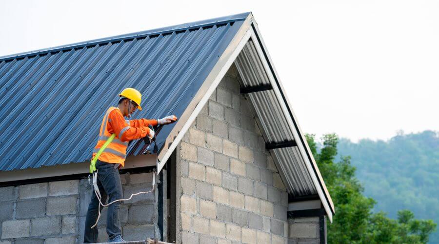 Professional metal roof installation in Millville, MA
